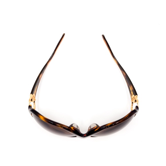 Bvlgari B.Zero Brown Tortoise Gold Logo Designer Sunglasses with case - Picture 8 of 9